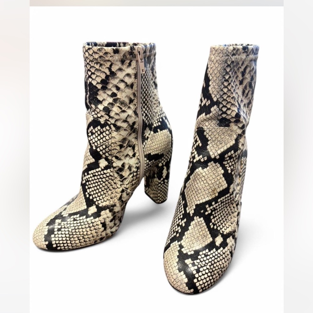 Call it Spring Snakeskin Pattern Ankle Boots